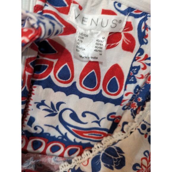 Venus Linen Halter Dress Heritage Bandana Medley Size M - Picture 5 of 8